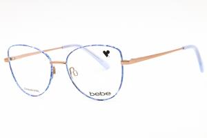 Bebe: BB5207 422 BLUE FLORAL/Clear Demo Lens