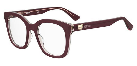 Moschino: MOS630 0LHF 00 BURGUNDY/Clear demo lens