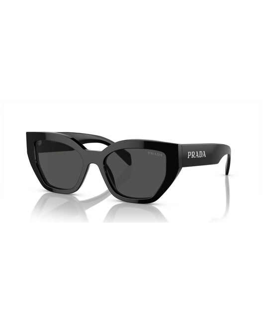 Prada: 0PR A09S 1AB5S0 Black/Dark Grey