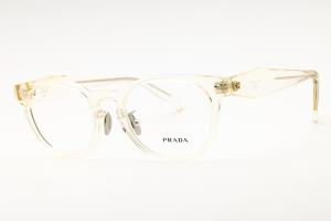 Prada: 0PR B06VD 19X1O1 Transparent Matte Light Grey/Green/Clear demo lens