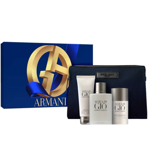 Acqua Di Gio + Gel De Ducha + Desodorante + Neceser EDT Set De Caballero 100ML