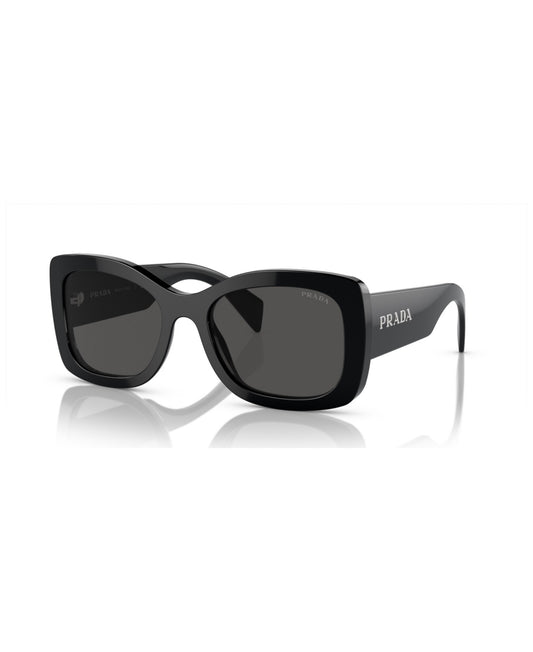 Prada: 0PR A08S 1AB5S0 Black/Dark Grey