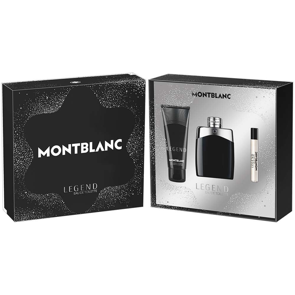 Montblanc: Montblanc Legend EDT 100ML+Miniatura 7,5 +  Gel Douche Integral 100ML EDT Set De Caballero 100ML