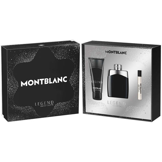 Montblanc: Montblanc Legend EDT 100ML+Miniatura 7,5 +  Gel Douche Integral 100ML EDT Set De Caballero 100ML