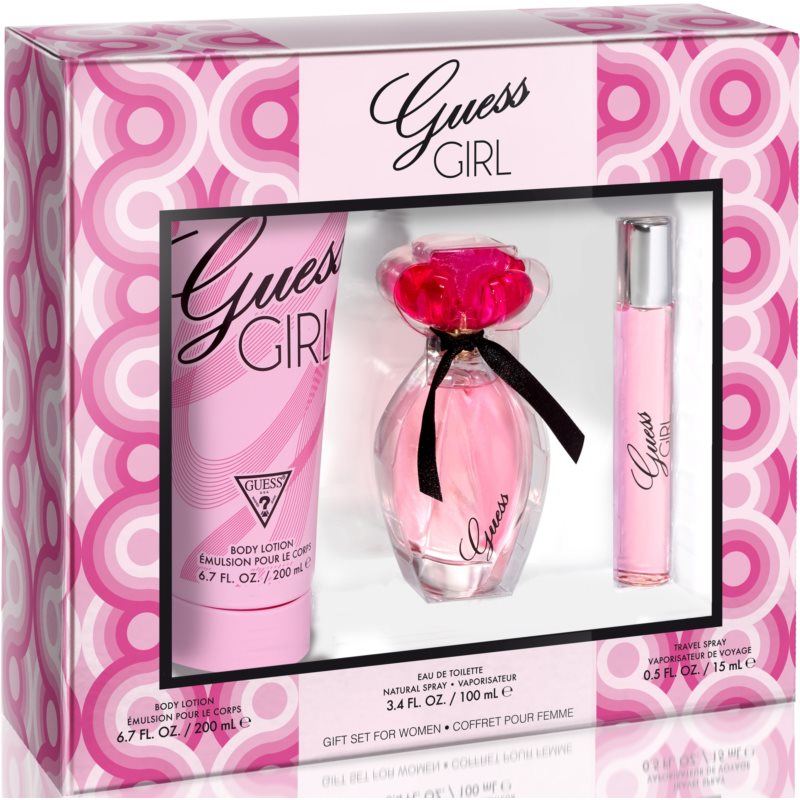 Guess Girl EDT 100ML + Body Lotion  200ML + Miniatura 15ML EDT Set De Dama