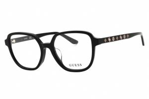 Guess: GU50154-D 001 shiny black/clear demo lens