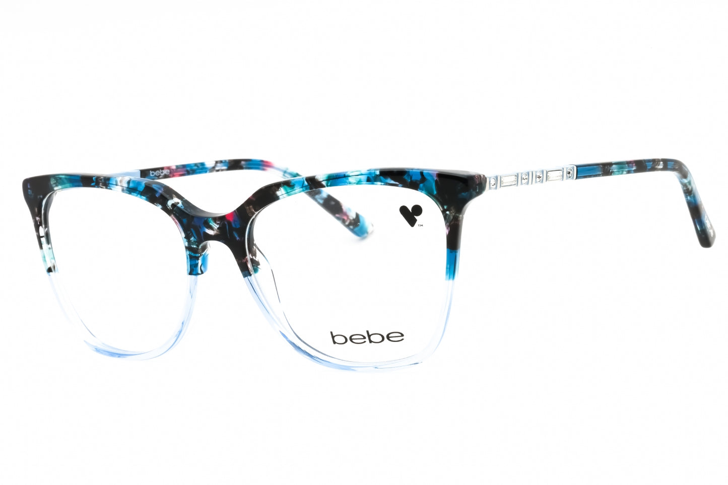Bebe: BB5191 460 BLUE GRADIENT/Clear demo lens
