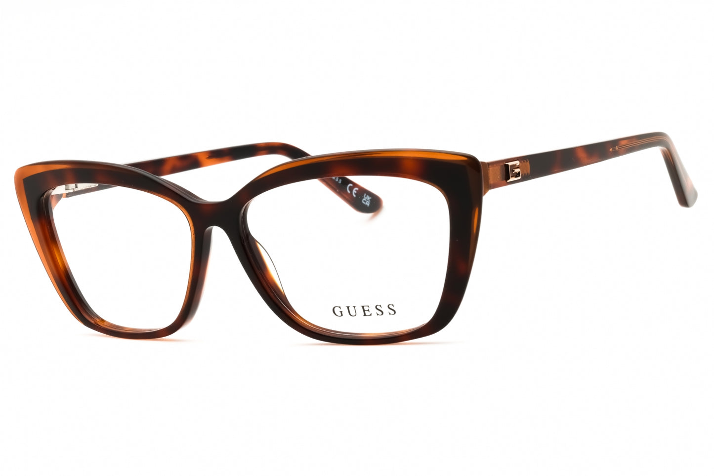 Guess: GU2977 052 dark havana/clear demo lens