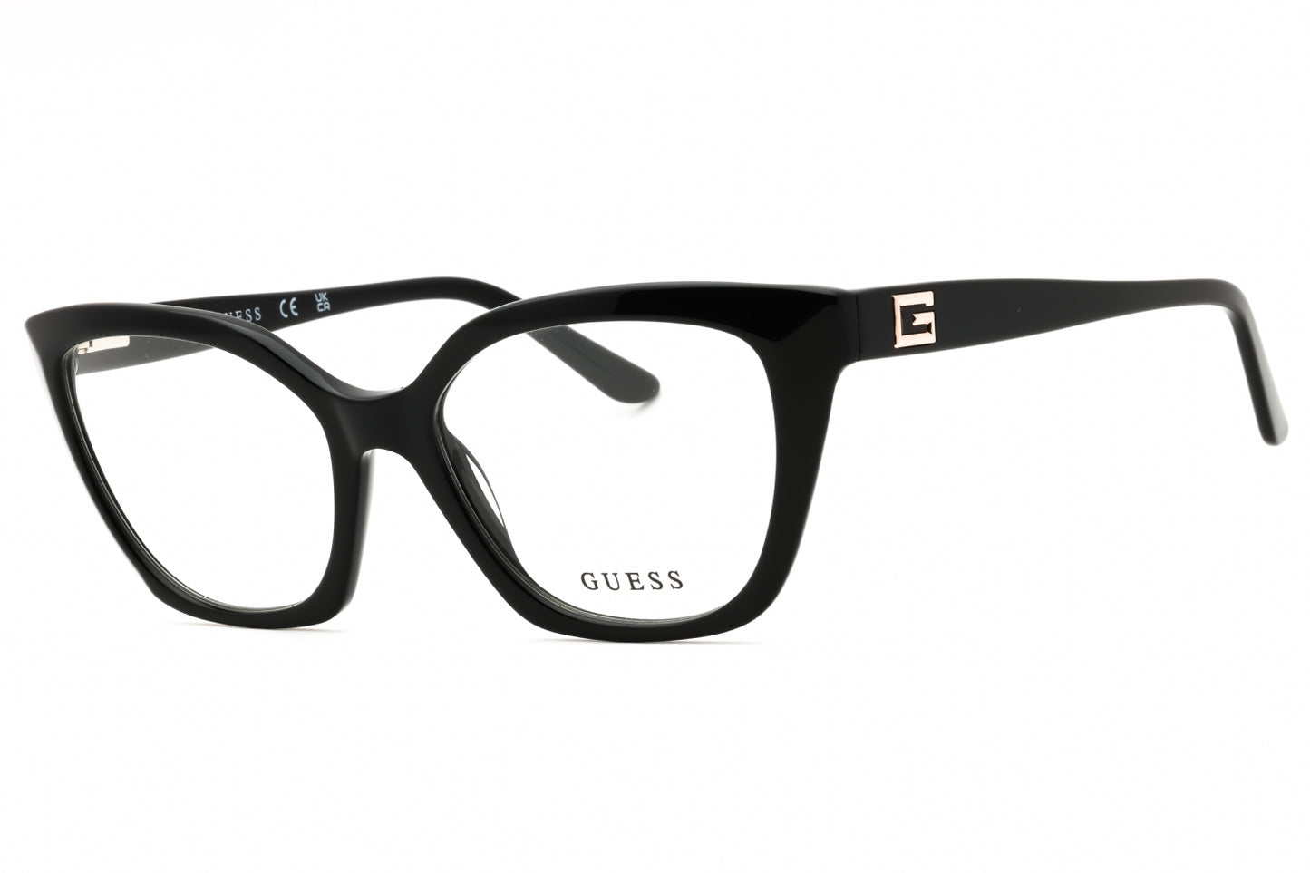 Guess: GU50111 001 shiny black/clear demo lens