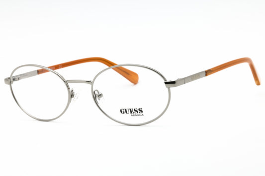 Guess: GU8239 008 shiny gunmetal/clear demo lens